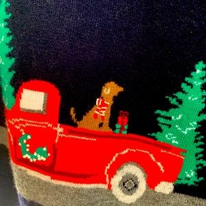 Christmas sweater with dog